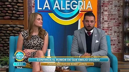 ¿Emilio Osorio es hijo de Bobby Larios? ¡Él mismo lo aclara! | Venga La Alegría