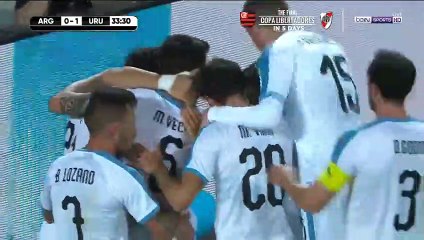 Edinson Cavani Goal - Argentina 0-1 Uruguay