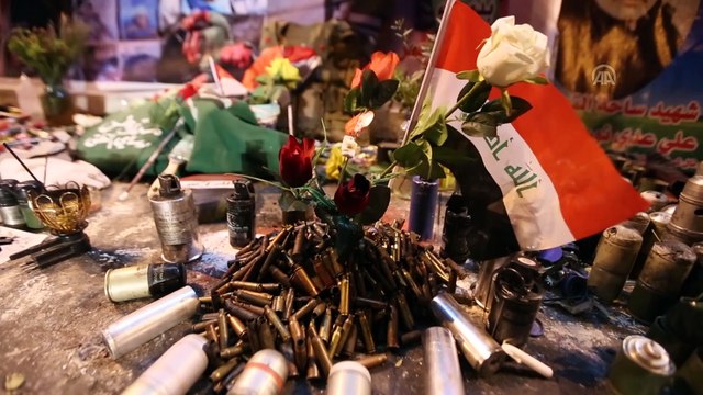 Irak'taki hükümet karşıtı gösterilerde hayatını kaybedenler için anı köşesi - BAĞDAT