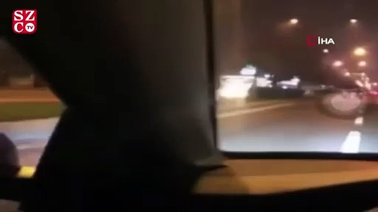 Alkollü sürücü 3 kişinin yaralandığı kazayı canlı yayınlamış