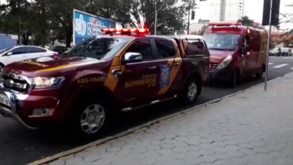 Mulher se fere com máquina em colégio na Região Central