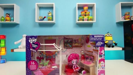 下载视频: My Little Pony Equestria Girls Minis Pinkie Pie Slumber Party Bedroom Playset-