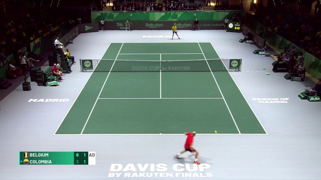 Belgium v Colombia Match 1 Highlights (Darcis v Giraldo)
