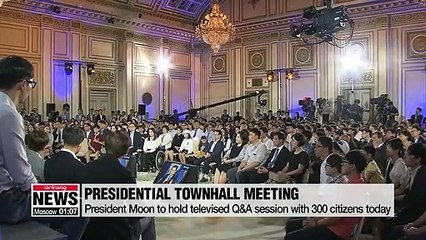 President Moon to hold 'candid talks' with public through televised townhall meeting