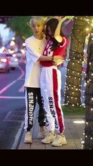 Cute jealous couples in fashion street