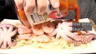 Raw Octopus Sashimi Mukbang