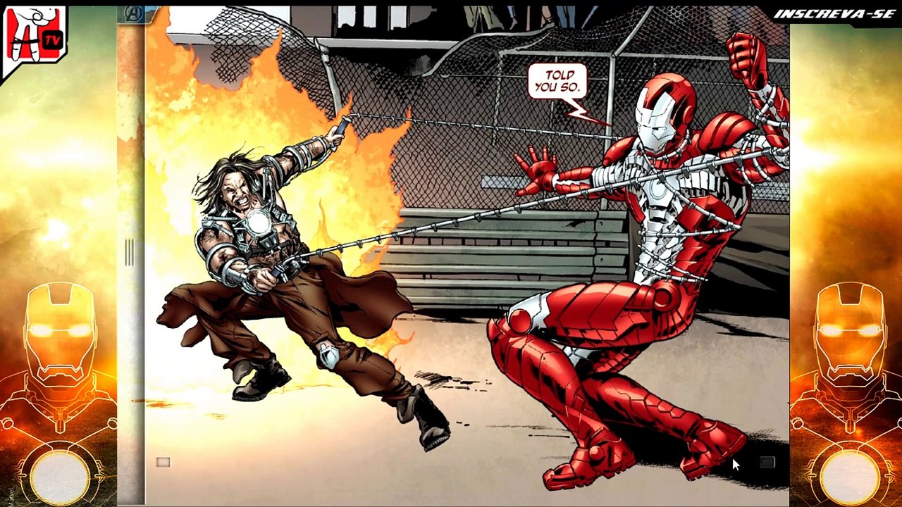 Iron Man Mark VII App comic interativo IOS Android