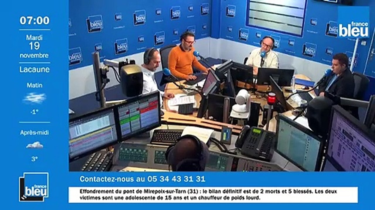 La matinale de France Bleu Occitanie - Emission du mardi 19 novembre 2019