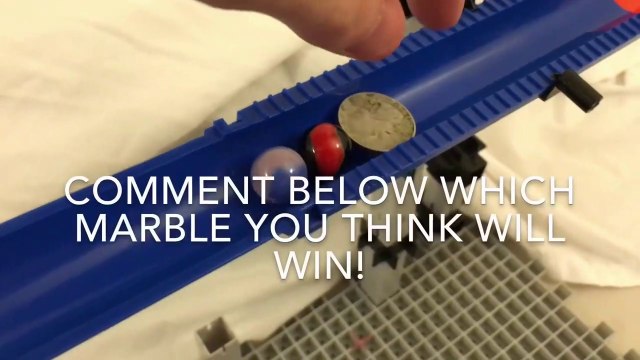 Classic Marble Race Tournament w- 16 Marbles - Toy Racing