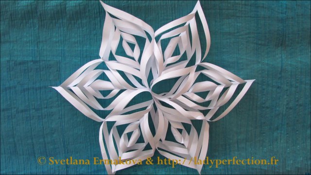 ❄️ Flocon de neige ❄️ en papier