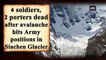 4 soldiers, 2 porters dead after avalanche hits Army positions in Siachen Glacier