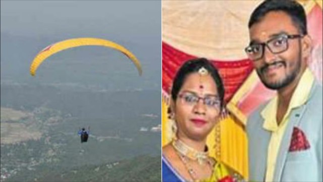 தேனிலவு சென்ற புது தம்பதி...மனைவி கண் முன்னே கீழே விழுந்து உயிரிழந்த கணவன்