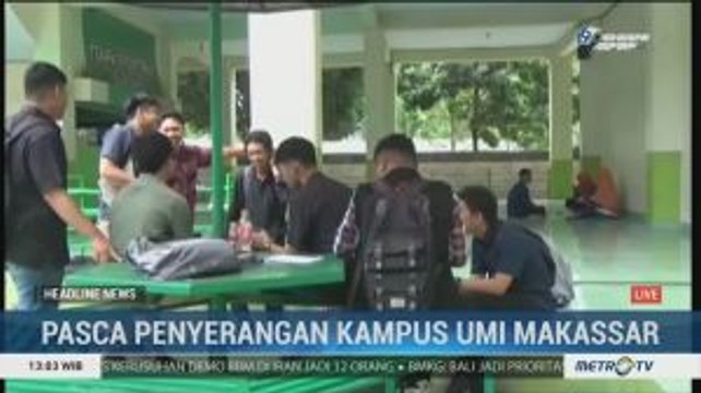 Pascainsiden Penyerangan, Aktivitas Perkuliahan di Kampus UMI Makassar Berjalan Normal