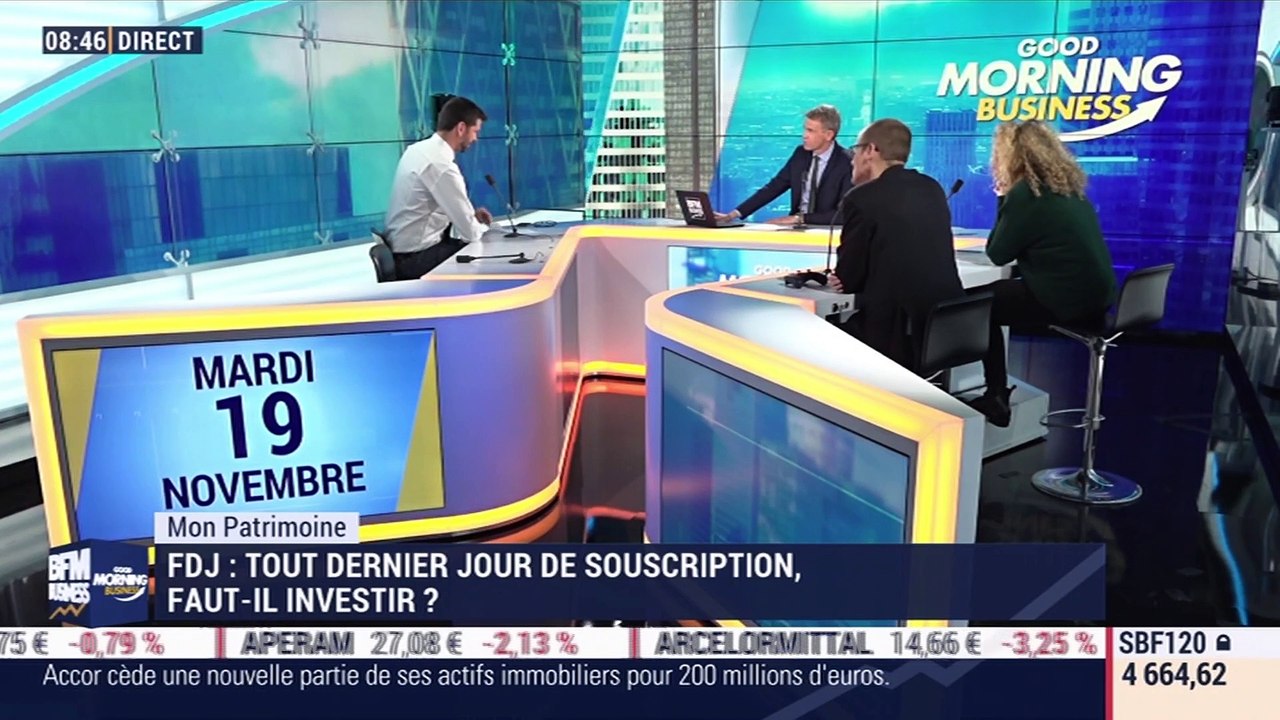 Mon patrimoine: Tout dernier jour de souscription aux actions FDJ, faut-il investir ? par Guillaume Sommerer - 19/11