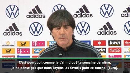 Allemagne - Löw : "Nous ne sommes pas les favoris"
