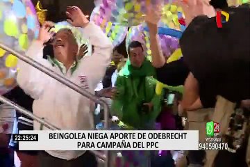 Alberto Beingolea niega aporte de Odebrecht para campaña del PPC