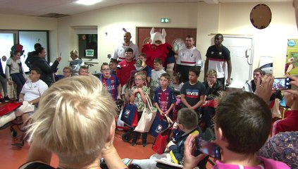 Le SMCaen et Hyundai en visite au CMPR La Clairière