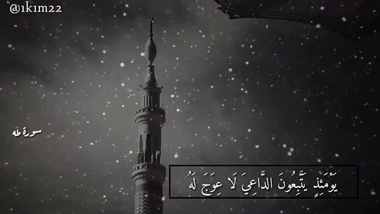 تلاوة خاشعة و مؤثرة __ وخشعت الأصوات للرحمن فلا تسمع إلا همساً __  حالات واتس اب اسلامية دينية قران جميل