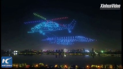 Un show de 800 drones incroyable filmé en Chine