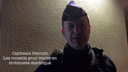 La loi est maintenant fixée pour rouler en trottinette électrique en ville : les recommandations du Capitaine Pecourt de la DDSP 21