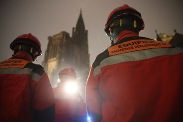 Strasbourg : des pompiers pour sauver les œuvres de la cathédrale