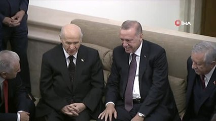 Cumhurbaşkanı Erdoğan, MHP lideri Bahçeli ile görüştü