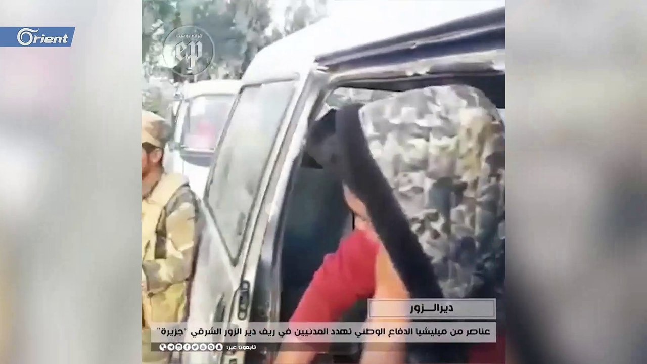 عنصر في ميليشيا أسد يُهدد أهالي منطقة "الجزيرة"...