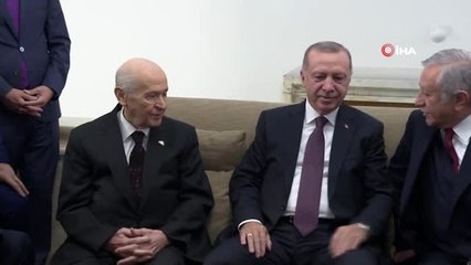 Cumhurbaşkanı Erdoğan, MHP lideri Bahçeli ile görüştü