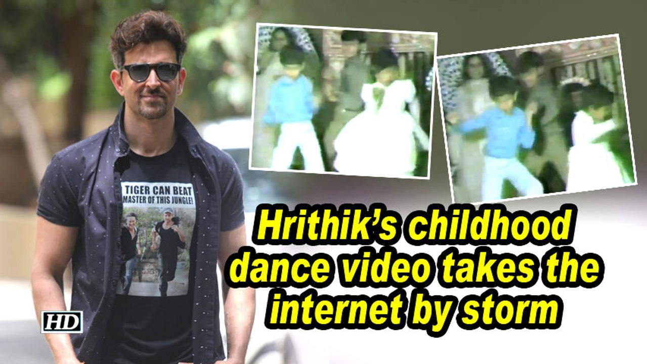 Hrithik's childhood dance video takes the internet by storm
