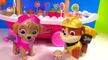 Colors and Food Names for Children  - Paw Patrol Ice Cream Cart