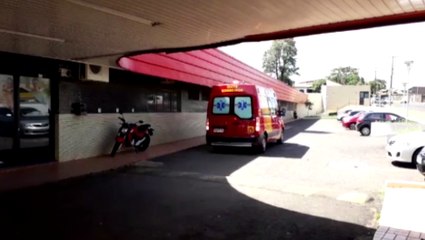 Ferido em acidente com máquina é encaminhado para UPA Tancredo Neves