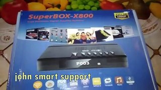 superbox x800 set top box unboxing | china set top box | best low bedget set top box