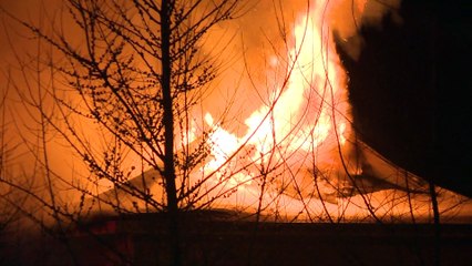 Une résidence ravagée par les flammes