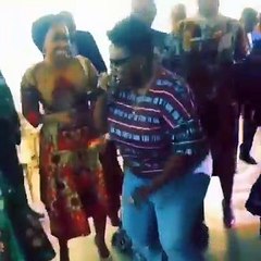 African Richest man dancing in New York