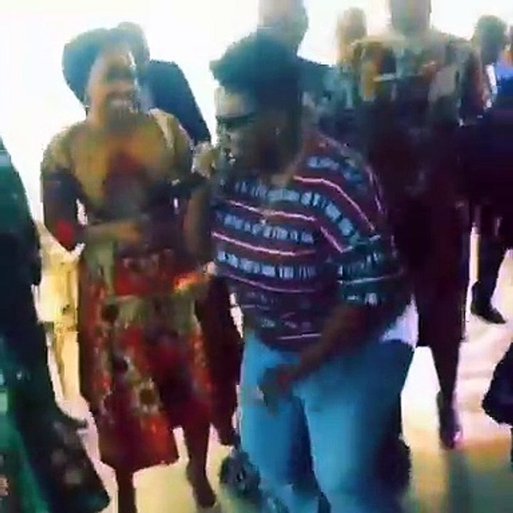 African Richest man dancing in New York