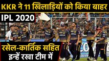 IPL 2020 : KKR released and retained players list, Andre Russell-Karthik retained |वनइंडिया हिंदी