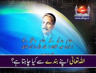What Allah wants from his Servant?