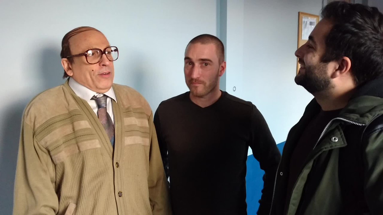 Jemappes. François Pirette en tournage à Saint Ferdinand. Vidéo Eric Ghislain