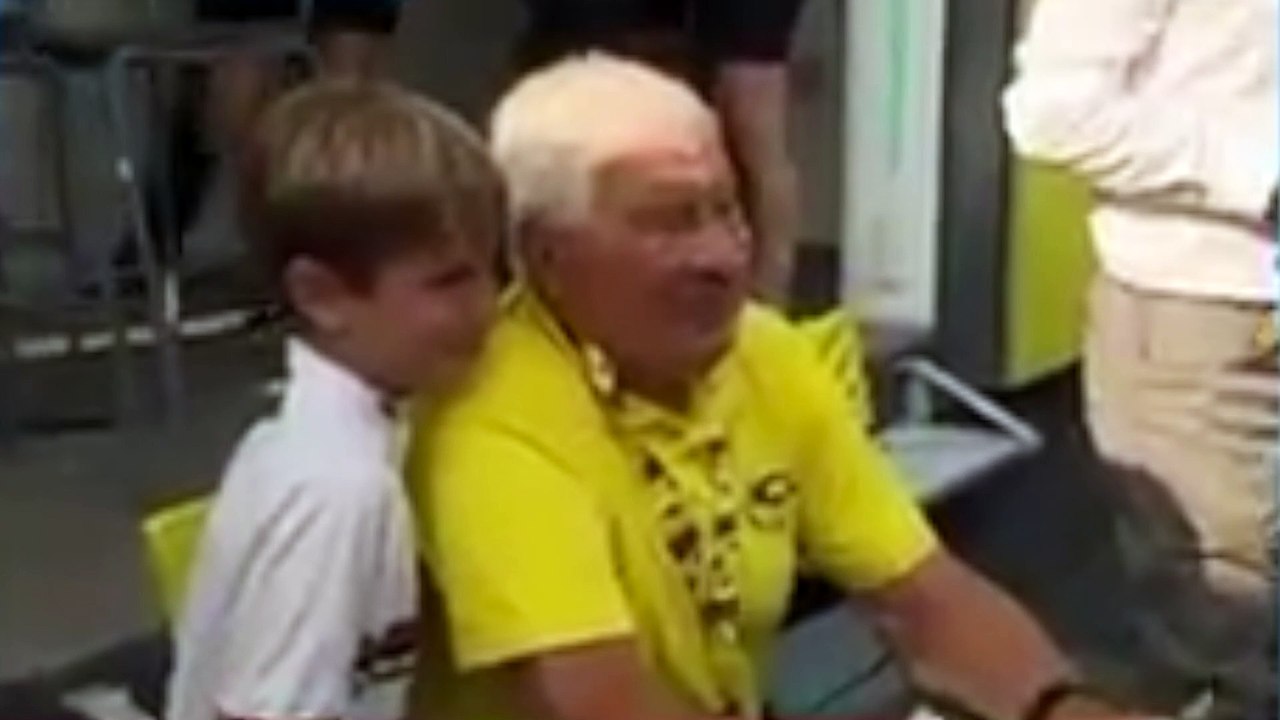 Cyclisme- L'hommage de Daniel Mangeas à Raymond Poulidor lors de ses obsèques