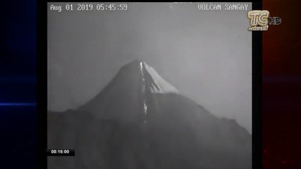 Se registra actividad en el volcán Sangay en Morona Santiago