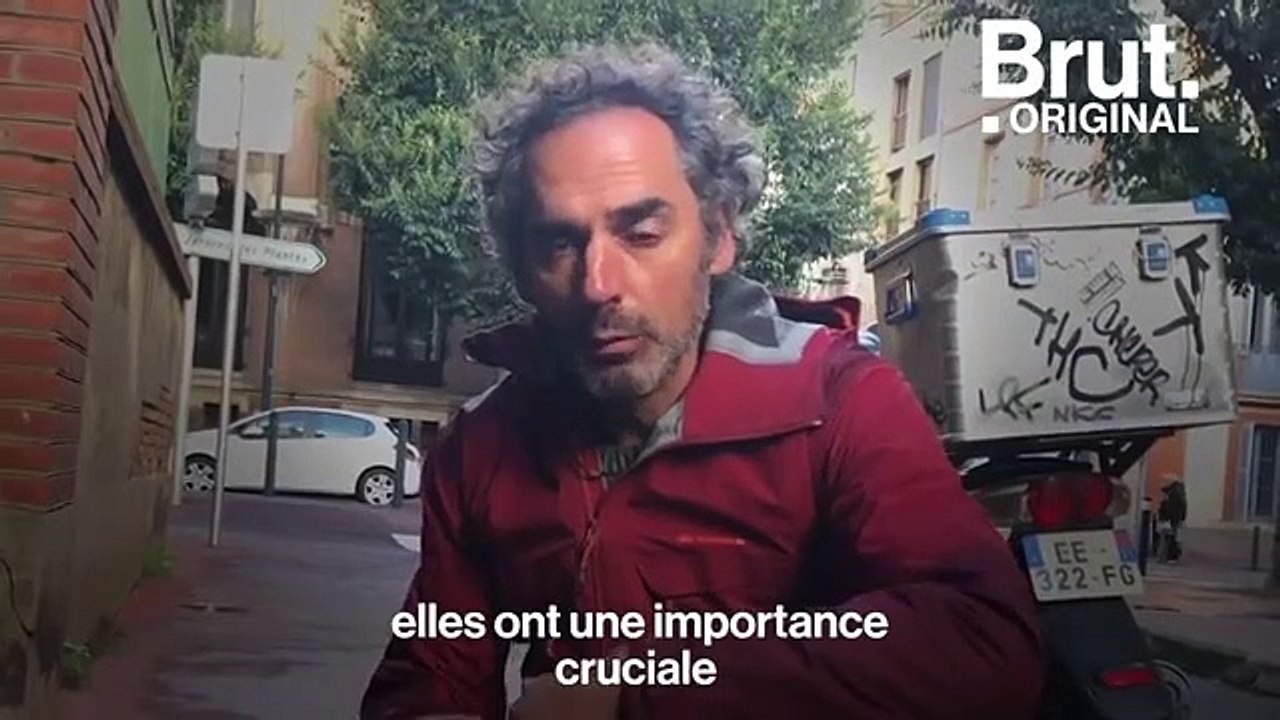 Un botaniste identifie des plantes sauvages à Toulouse