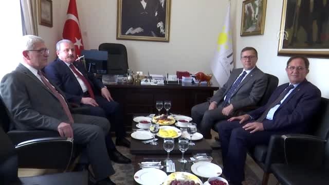 TBMM Başkanı Şentop, İYİ Parti'yi ziyaret etti - ANKARA(2)