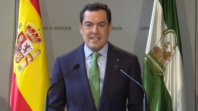 Moreno dice que hoy es un día triste para Andalucía