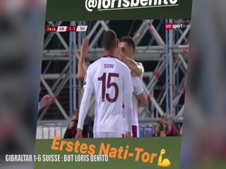 But de Loris Benito face à  Gibraltar