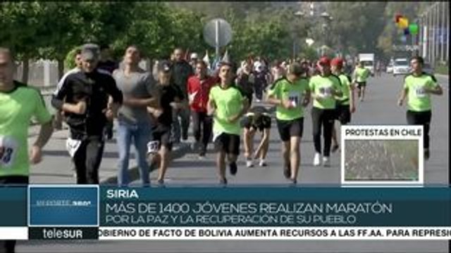 Sirios alientan actividades encaminadas a difundir un ambiente de paz