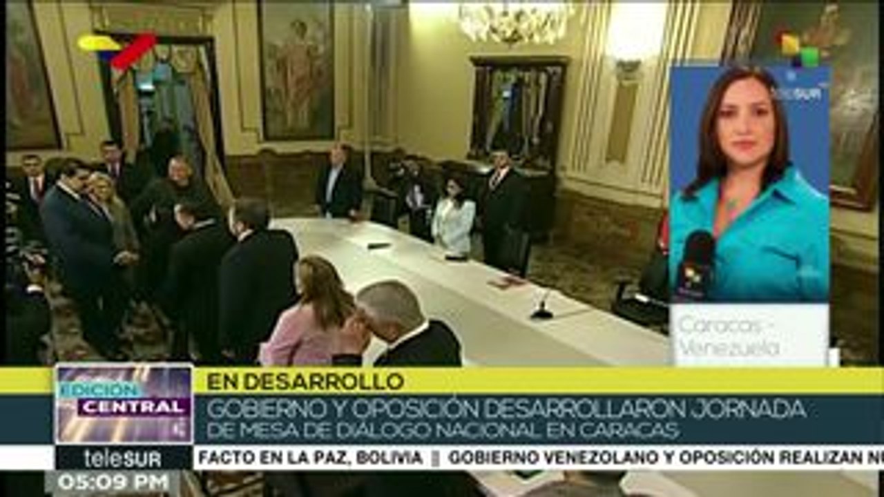 Venezuela:avanza con éxito diálogo nacional entre gobierno y oposición