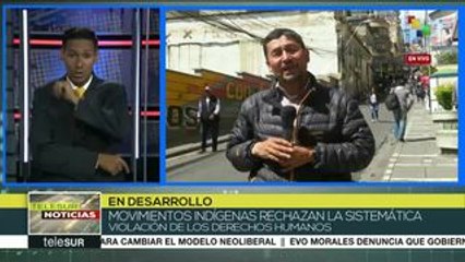 Bolivia: movilizaciones en La Paz por la renuncia de Janine Áñez