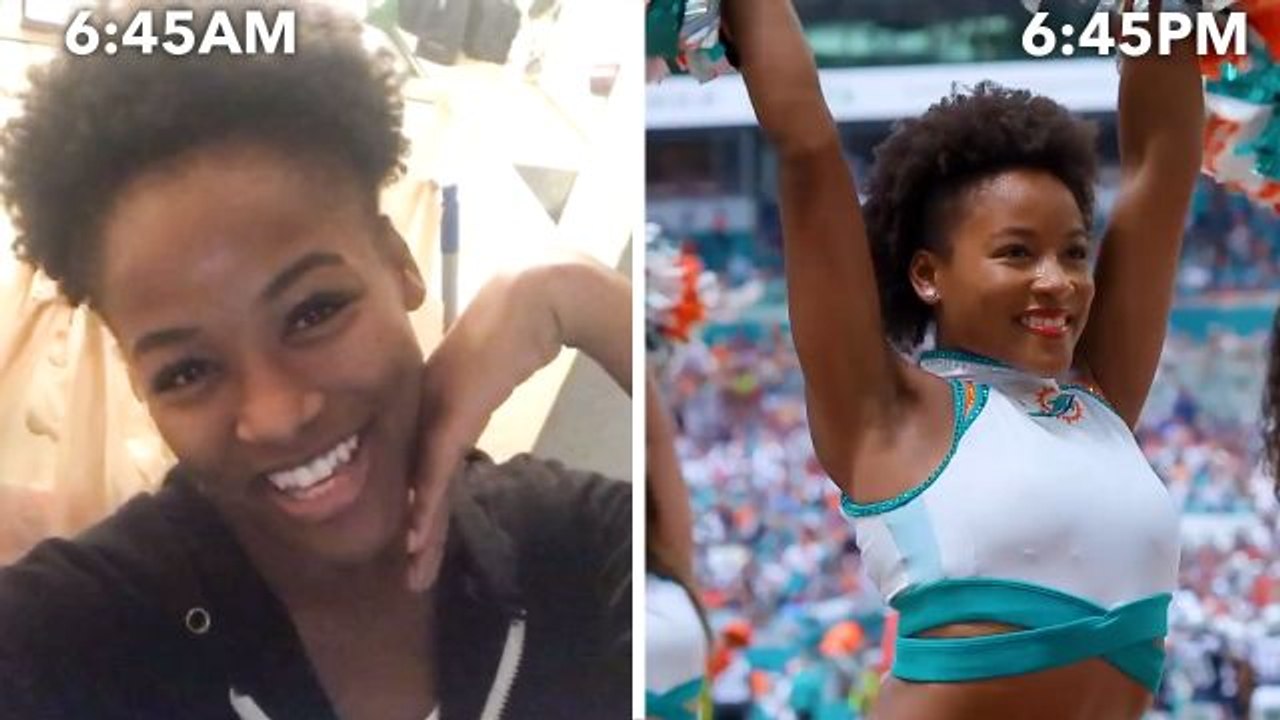 An NFL Cheerleader's Entire Routine, from Waking Up to Game Day