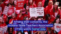Half of Indiana School Districts Close on Red for Ed Day