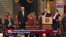 Enrique Graue rinde protesta como rector de la UNAM